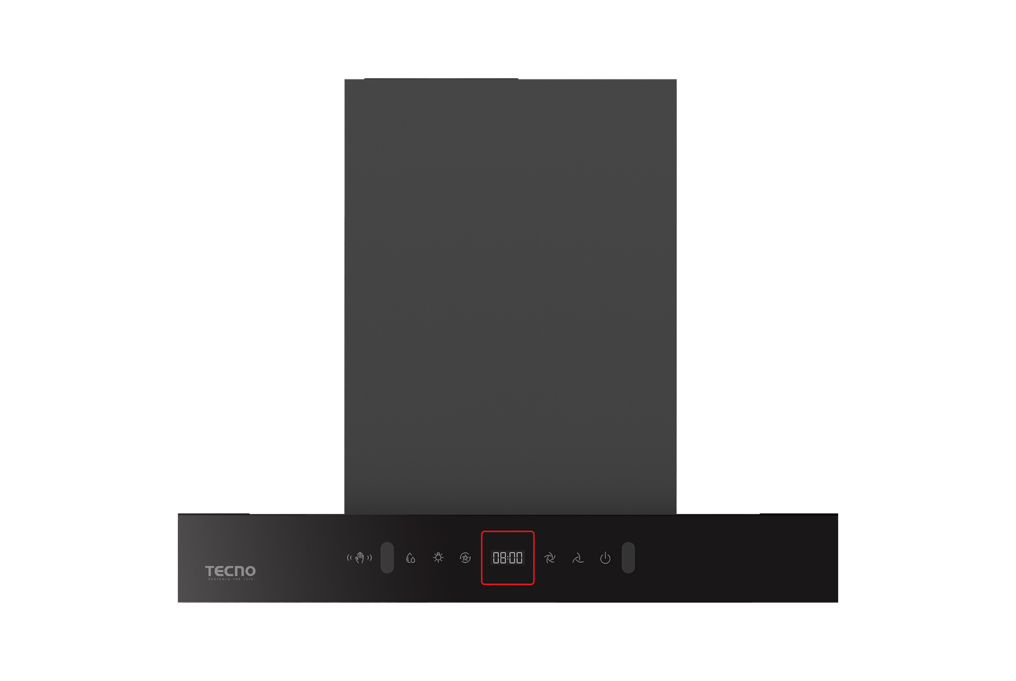 Tecno 60cm High Suction Chimney Hood with Auto Clean KD 2068