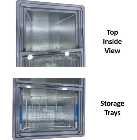 Aucma SD-300F Sliding Door Chest Freezer, 300L Capacity, easy access and efficient storage