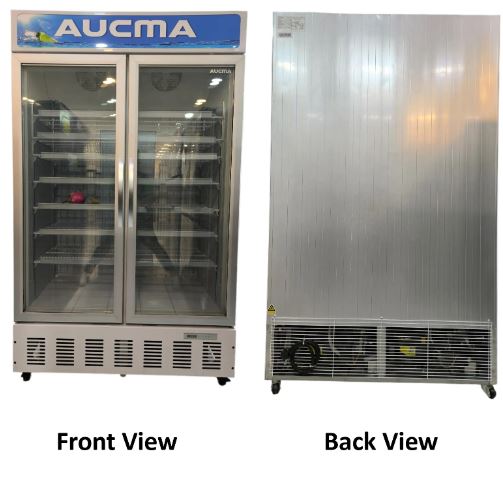 Aucma SD-942SBID Upright No Frost Ventilated Display Freezer, -15°C to -22°C, 942L capacity