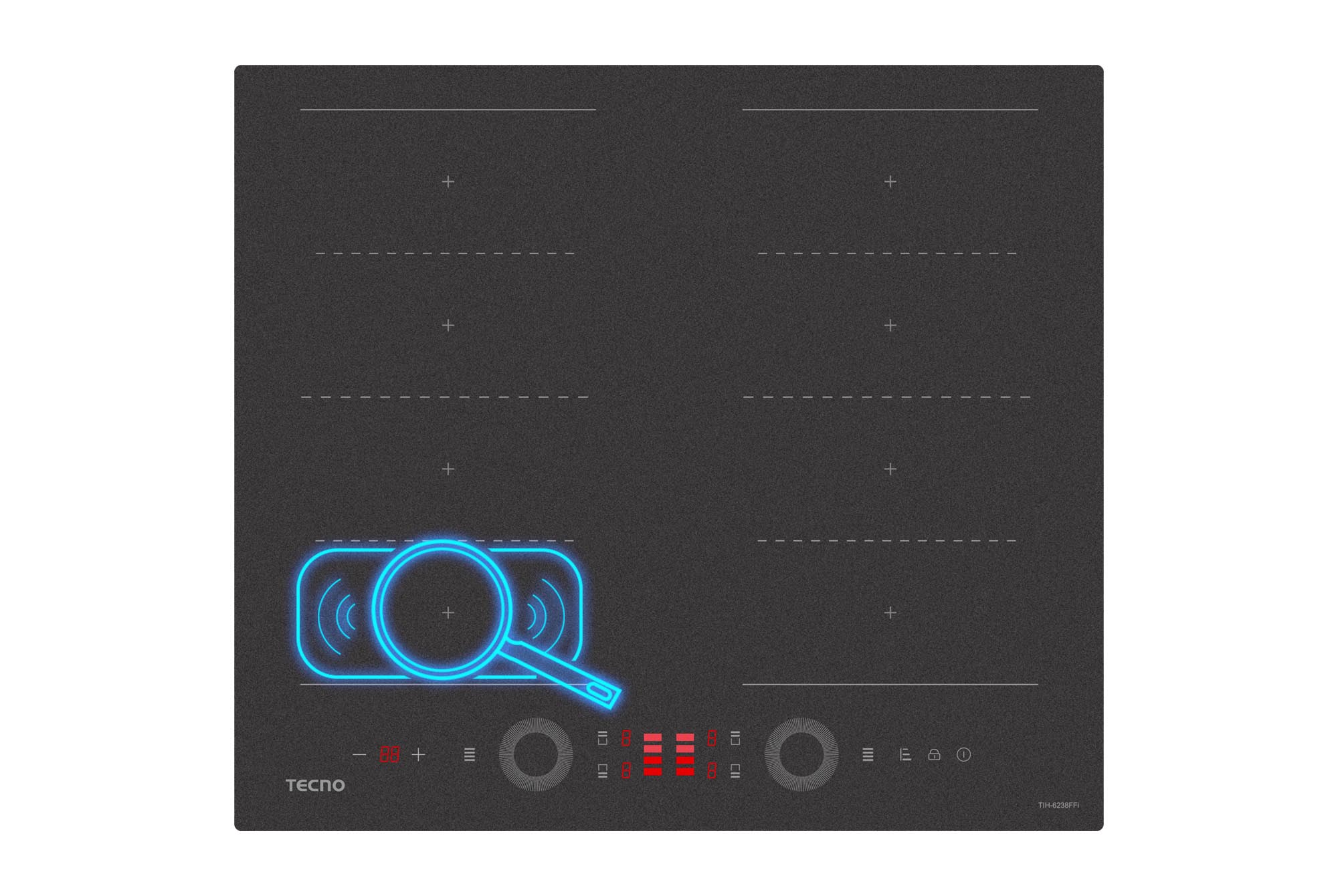 Tecno Flexible Zone 60cm Induction Hob with iMove Function TIH-6238FFi