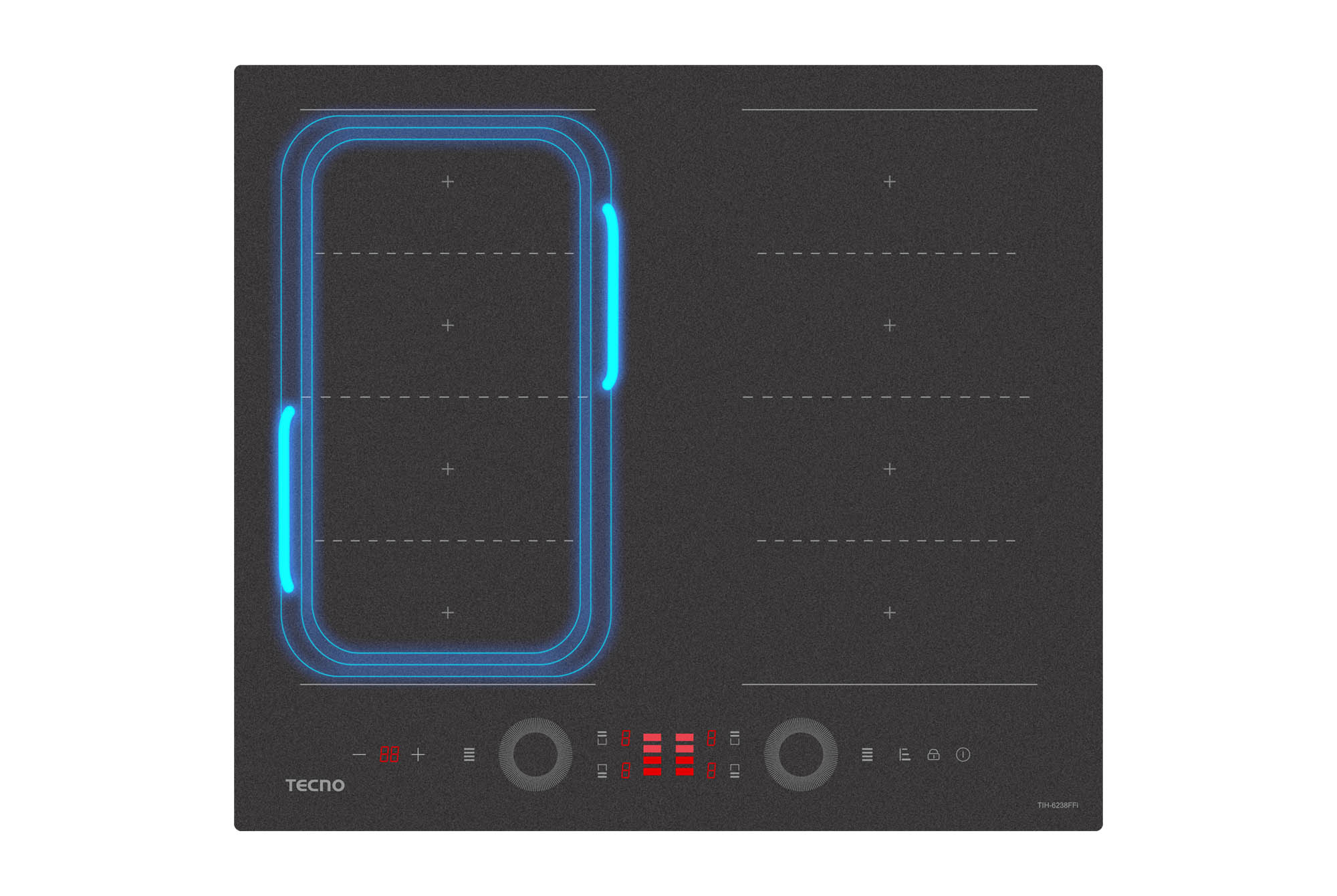 Tecno Flexible Zone 60cm Induction Hob with iMove Function TIH-6238FFi
