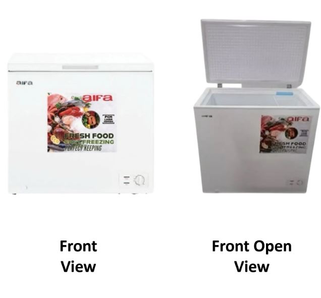 Aifa Chest Freezer, Top Opening Door, 268L Capacity, CFC free - XF-A310