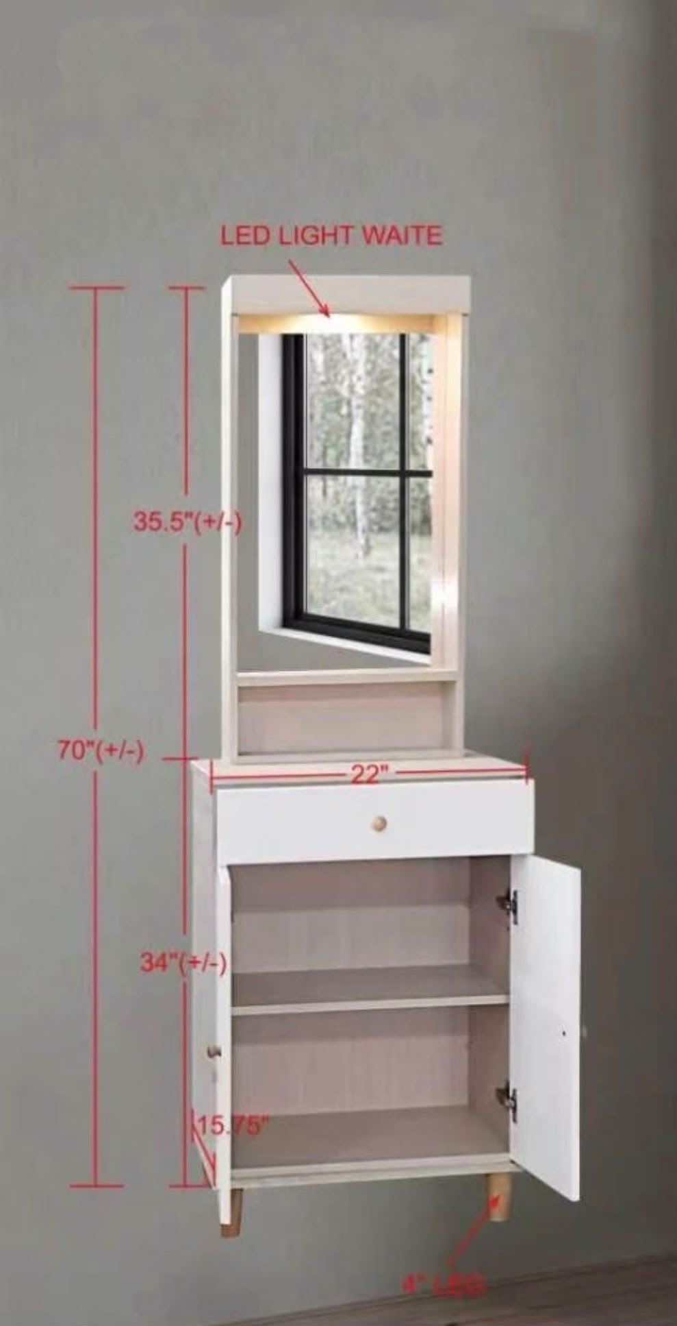 Dressing Table with LED Lights DST1249