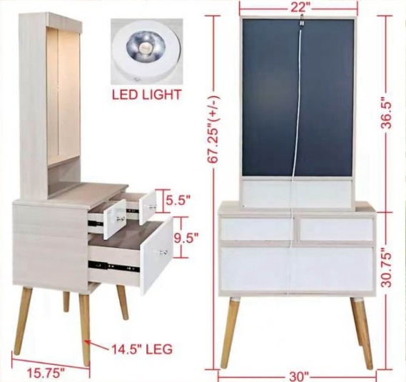 Dressing Table with LED Lights DST1254