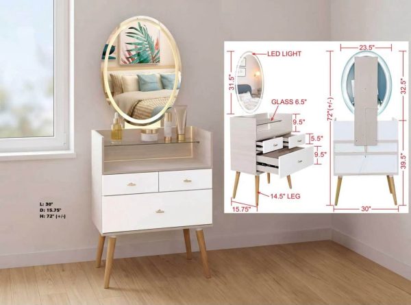 Dressing Table with LED Lights DST1256