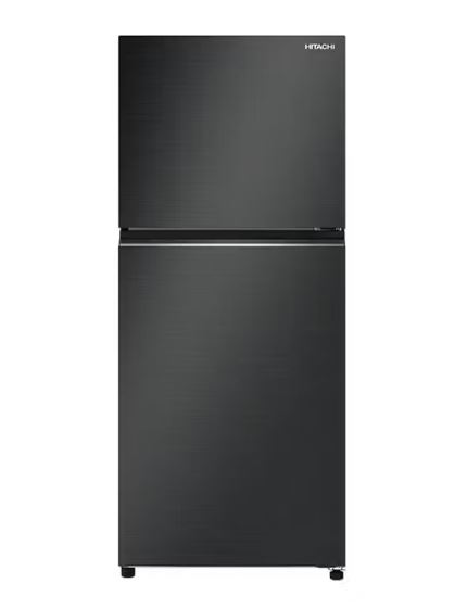 Hitachi 344L 2-Door Fridge - Brilliant Black (HRTN6379SBBKSG)