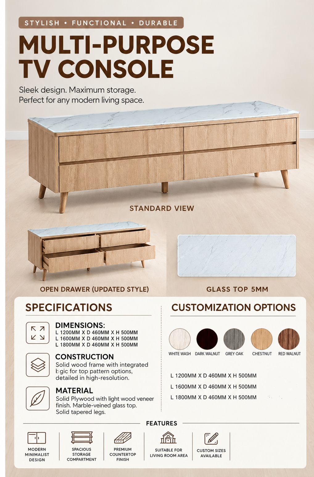TV Console TVC1733